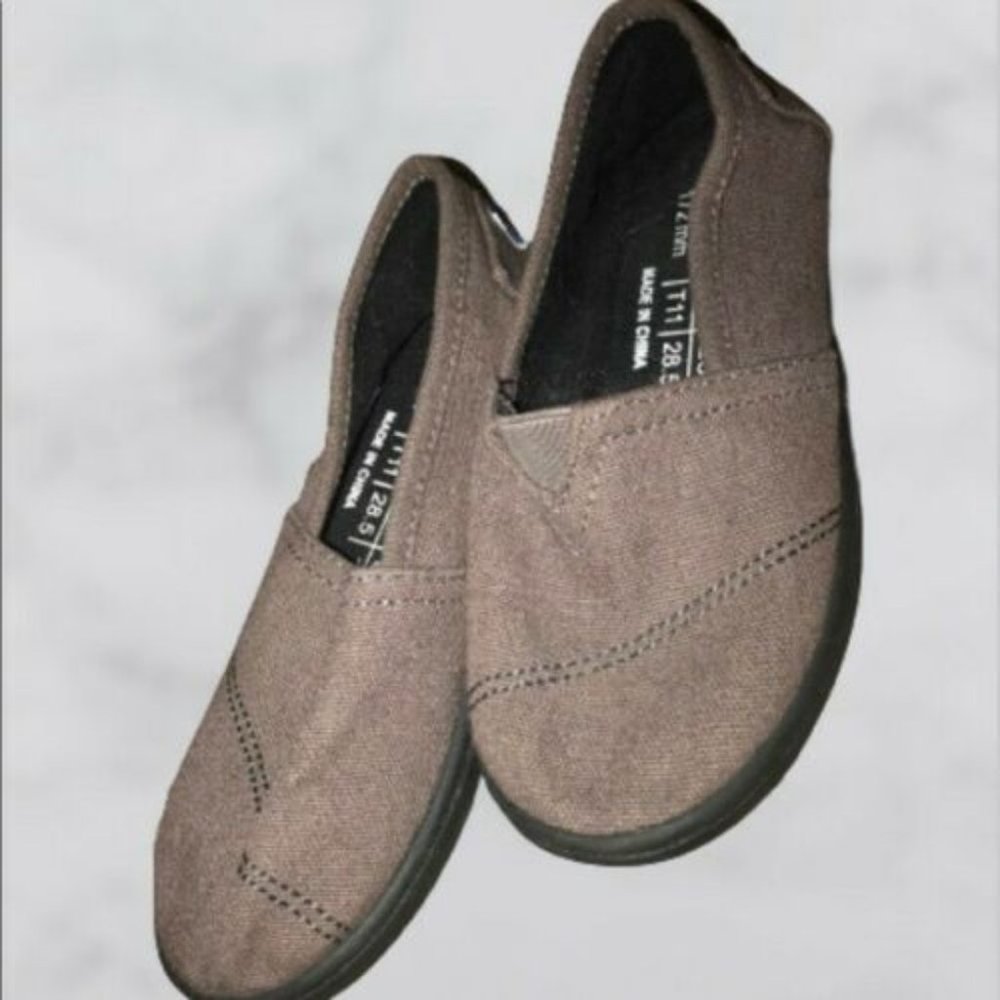 Boys Toms Slip on Shoes, Size T11